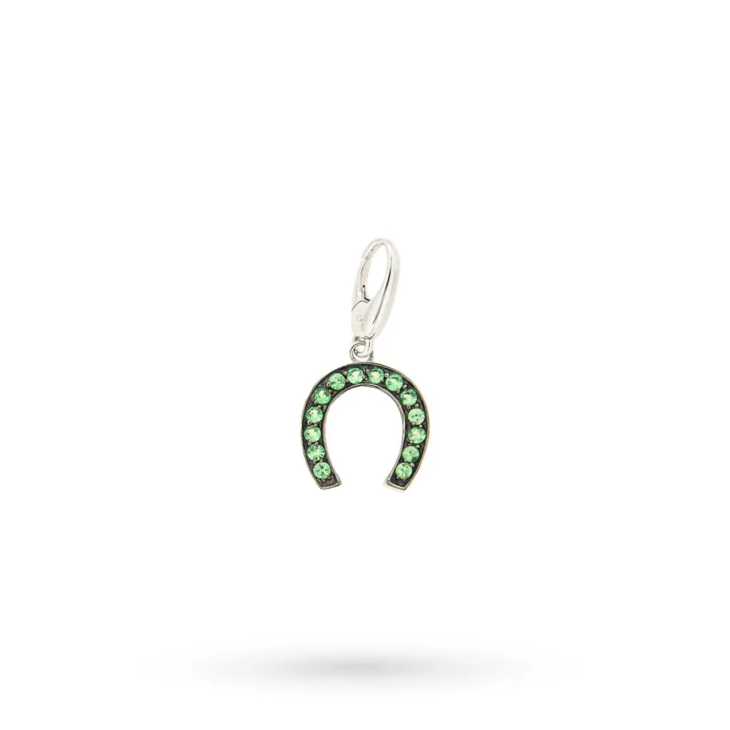 Ciondolo ferro cavallo tzavoriti oro bianco 18kt